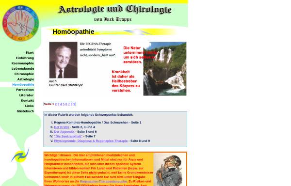 Vorschau von www.astrologie-chirologie.com, Regena-Therapie