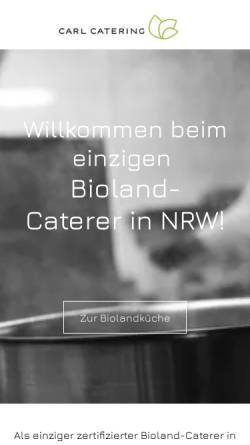 Vorschau der mobilen Webseite www.carl-catering.de, Carl Catering