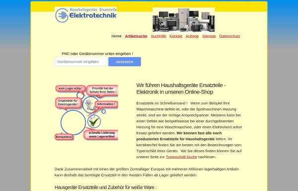 Vorschau von www.elektroteile-versand.de, Elektrotechnik Hilpoltsteiner