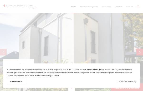 Vorschau von korntalerbau.de, Korntaler Bau GmbH Immobilien