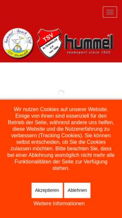Vorschau der mobilen Webseite www.tsv-beach.de, Hummel Beach Cup
