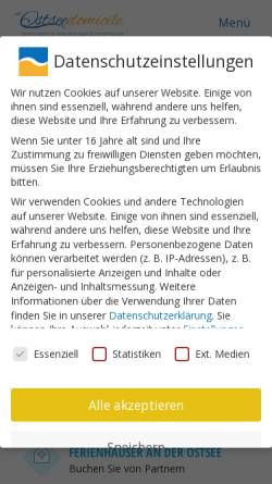 Vorschau der mobilen Webseite www.ostseedomicile.de, Ostseedomicile.de