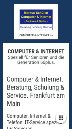 Vorschau der mobilen Webseite www.senior-computer-lab.de, Senior Computer Lab Markus Schüller