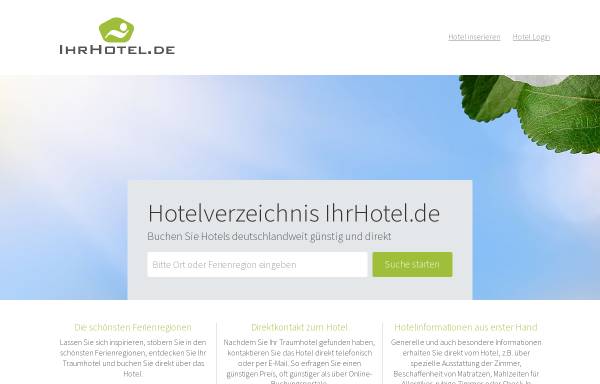 Vorschau von www.ihrhotel.de, Ihr Hotel.de
