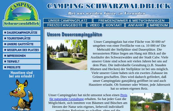 Vorschau von www.camping-schwarzwaldblick.de, Camping Schwarzwaldblick