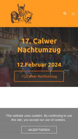 Vorschau der mobilen Webseite www.1-calwer-narrenzunft-04.de, 1.Calwer Narrenzunft 04