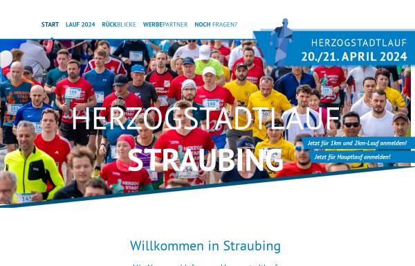Vorschau von www.herzogstadtlauf.de, Herzogstadt-Lauf Straubing