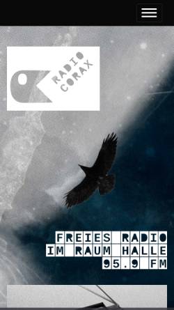 Vorschau der mobilen Webseite radiocorax.de, Radio Corax