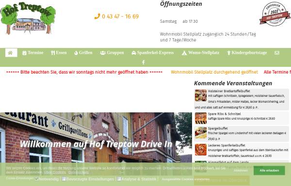 Vorschau von www.hof-treptow.de, Hof Treptow