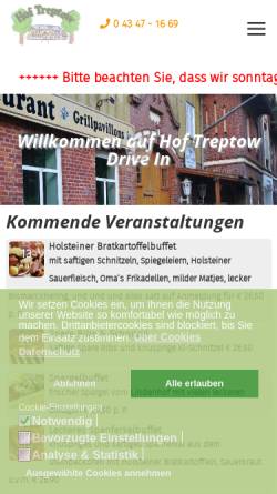 Vorschau der mobilen Webseite www.hof-treptow.de, Hof Treptow