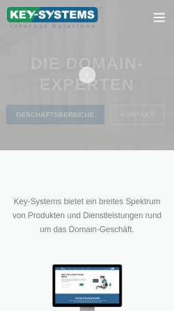 Vorschau der mobilen Webseite www.key-systems.net, Key Systems GmbH