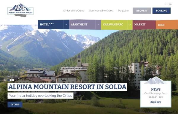 Vorschau von www.hotelalpina.it, Hotel Alpina