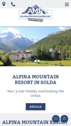 Vorschau der mobilen Webseite www.hotelalpina.it, Hotel Alpina