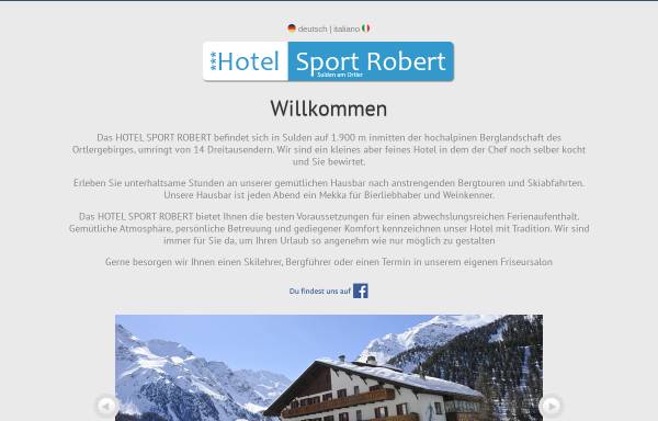 Vorschau von www.hotel-sportrobert.com, Pension Sport Robert