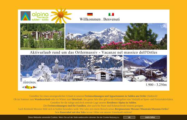 Vorschau von www.alpina-residence.com, Residence Alpina