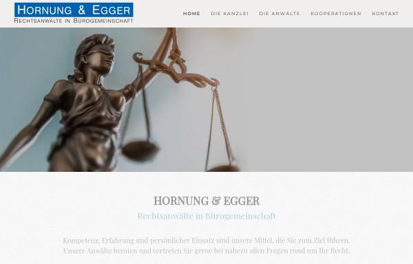 Vorschau von www.hornung-egger.de, Rechtsanwälte Hornung & Egger
