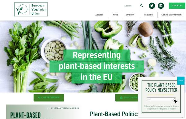 Vorschau von www.euroveg.eu, Europäische Vegetarier Union