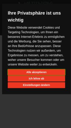 Vorschau der mobilen Webseite www.gail-werkzeugmaschinen.de, Bernd Gail GmbH - Werkzeugmaschinen