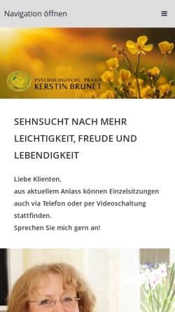 Vorschau der mobilen Webseite www.praxis-kerstin-brunet.de, Kerstin Brunet