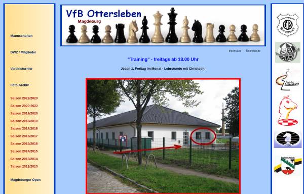Vorschau von www.schach-vfb-ottersleben.org, VfB Ottersleben e.V. Abteilung Schach