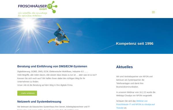 Vorschau von www.froschweb.biz, Froschhäuser Webdesign und IT-Service e.K.