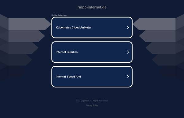 RMPC-Internet, Rico Meinshausen