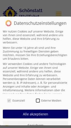 Vorschau der mobilen Webseite schoenstatt-info.com, Schönstatt-Wallfahrt