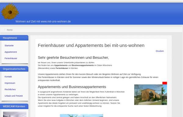 Vorschau von www.mit-uns-wohnen.de, Mit-uns-wohnen.de