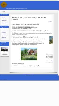 Vorschau der mobilen Webseite www.mit-uns-wohnen.de, Mit-uns-wohnen.de