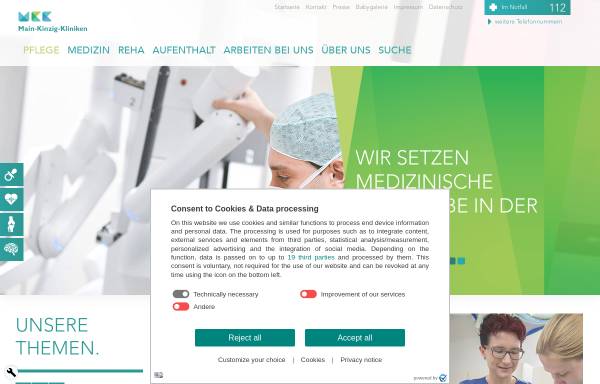 Vorschau von www.main-kinzig-kliniken.de, Klinik für Kinder- und Jugendmedizin