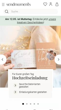 Vorschau der mobilen Webseite www.geburtskarten-himmel.de, Geburtskarten Himmel