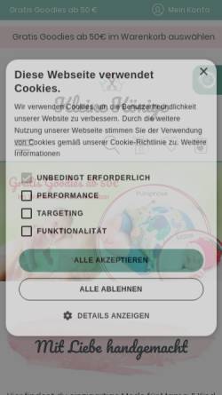 Vorschau der mobilen Webseite www.kleinekoenige.eu, Kleine Könige – Individuelle Baby Accessoires Inh. Nicole Radtke