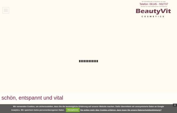 Vorschau von www.beautyvit.de, BeautyVit, Cosmetics und Wellness