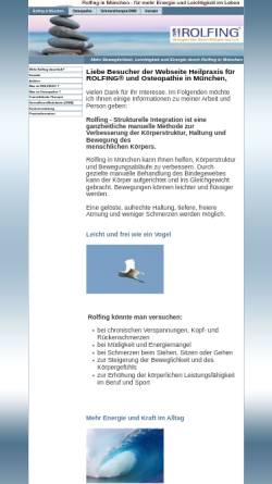 Vorschau der mobilen Webseite www.rolfing-in-muenchen.de, Rolfing in München Frank Bauche