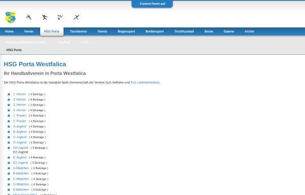 Vorschau von www.sus-veltheim.de, HSG Porta Westfalica