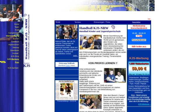 Vorschau von www.kjs-nrw.de, Handball KJS-NRW