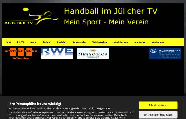 Vorschau von www.jtv-handball.de, Handball in Jülich