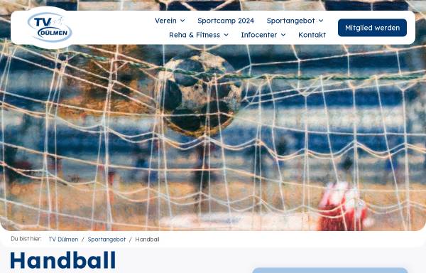 Vorschau von www.tvduelmen.de, TV Dülmen Handball