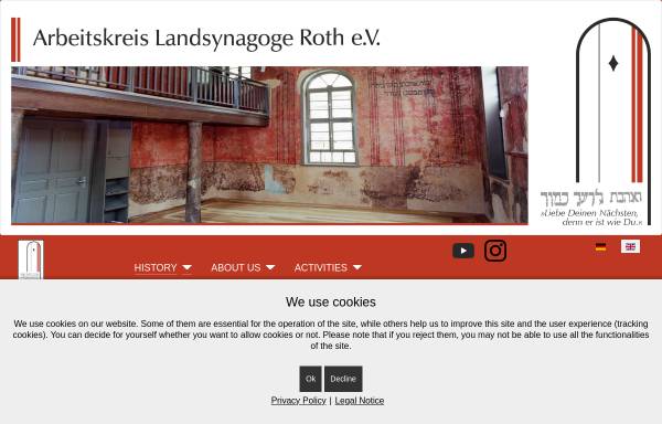 Vorschau von www.landsynagoge-roth.de, Arbeitskreis Landsynagoge Roth