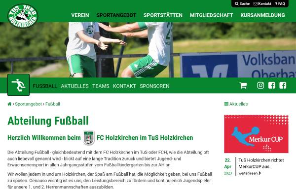 Vorschau von fussball.tus-holzkirchen.de, FC-Holzkirchen