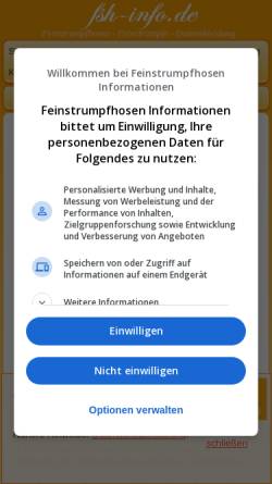Vorschau der mobilen Webseite www.fsh-info.de, Fsh-info.de