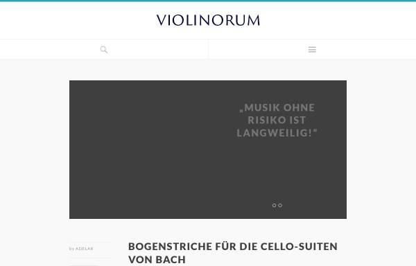 Vorschau von violinorum.de, Violinorum.de - Treffpunkt für Streicher
