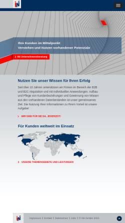 Vorschau der mobilen Webseite www.iniu.de, Ini-GmbH, Unternehmensberatung