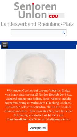 Vorschau der mobilen Webseite www.seniorenunion-rlp.de, Senioren Union Rheinland-Pfalz