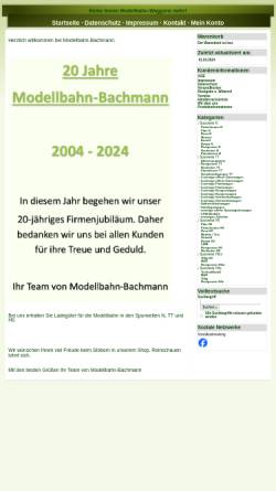 Vorschau der mobilen Webseite www.modellbahn-bachmann.de, Modellbahn-Bachmann