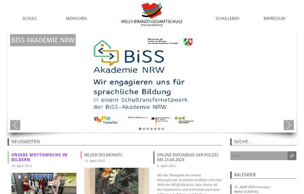 Vorschau von www.wbgs-koeln.de, Willy-Brandt-Gesamtschule