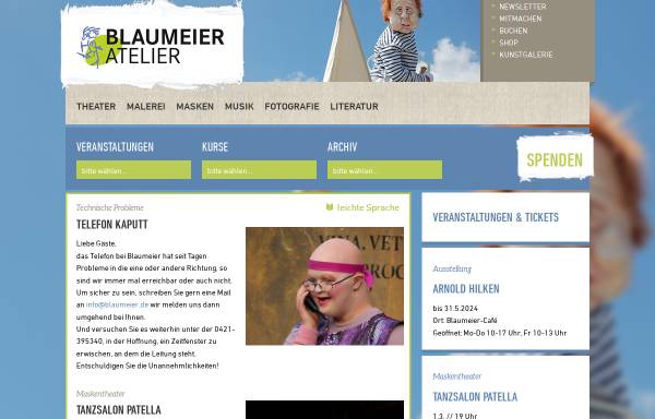 Vorschau von www.blaumeier.de, Atelier Blaumeier