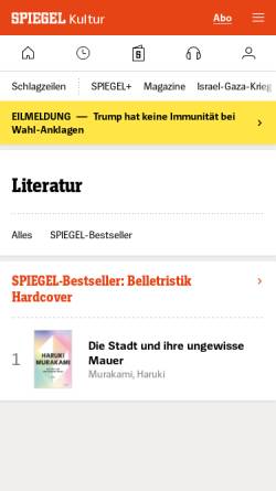 Vorschau der mobilen Webseite gutenberg.spiegel.de, Gustav Meyrink (eigentl. G. Meyer)