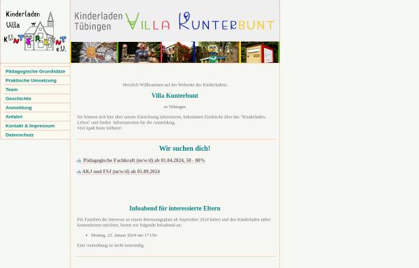 Vorschau von www.villa-kunterbunt-tuebingen.de, Kinderladen Villa Kunterbunt e.V.