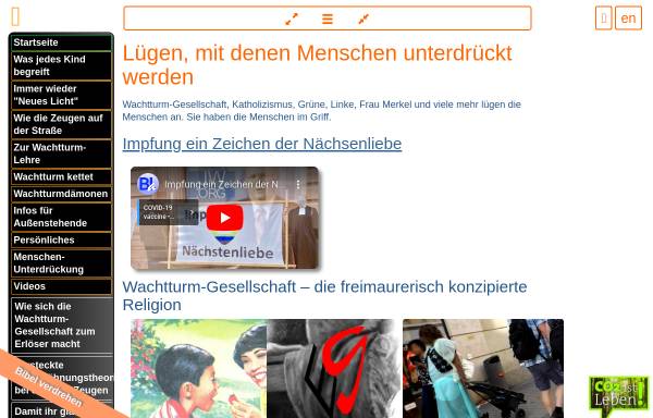 Vorschau von www.antichrist-wachtturm.de, Zeugen Jehovas, was glauben sie wirklich?